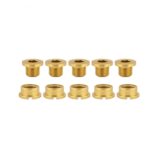 Origin8 Single-Ring Chainring Bolts, Alloy, Gold