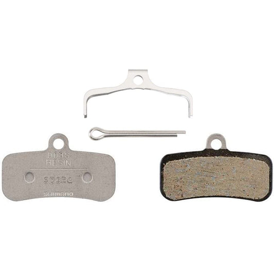 SHIMANO Disc Brake Pad D03S-RX, Resin Compound, Stainless Steel Back Plate, Pair, Bicycle