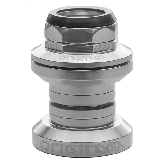 Origin8 Pro Threaded Headset, 1" Steerer, Silver
