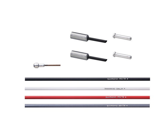 Shimano Polymer Coated Brake Cable Set - Red
