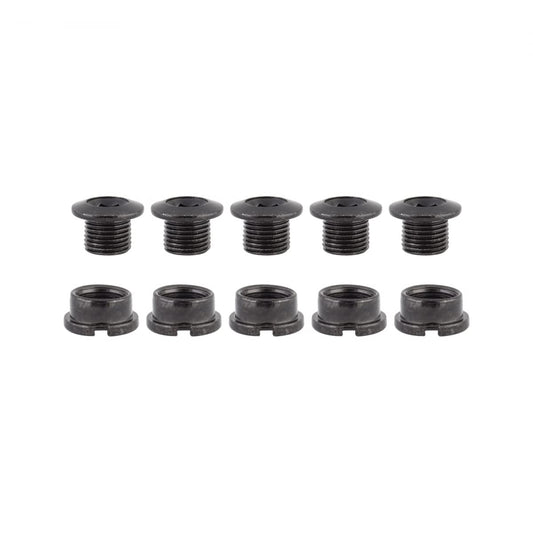 Origin8 Single-Ring Chainring Bolts, Alloy, Black