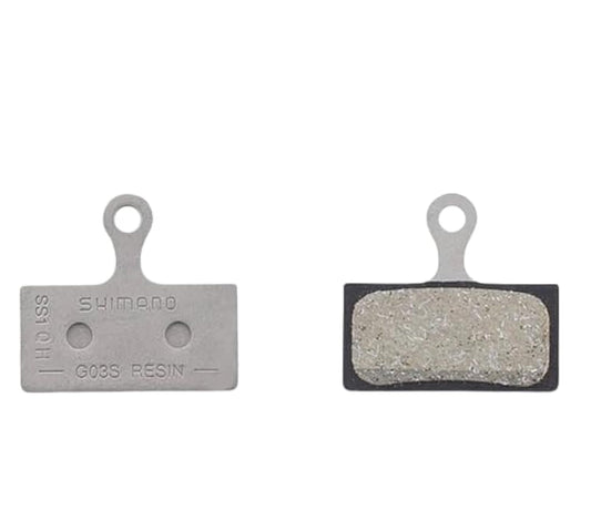 SHIMANO G05S-RX Disc Brake Pad and Spring - Resin Compound, Stainless Steel Back Plate, One Pair