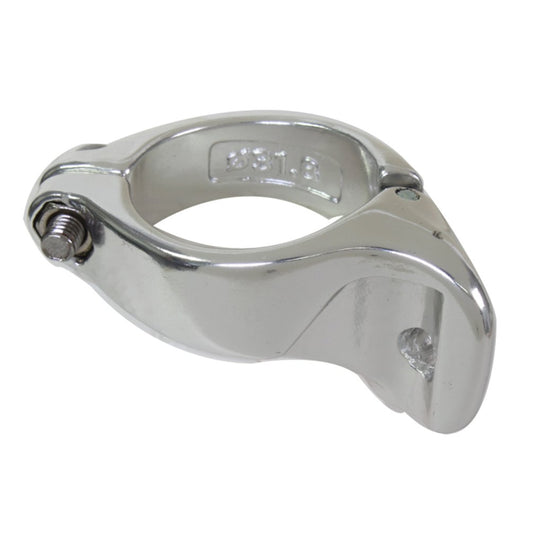 Sunlite Front Derailleur Braze-on Adapter, 31.8, Silver