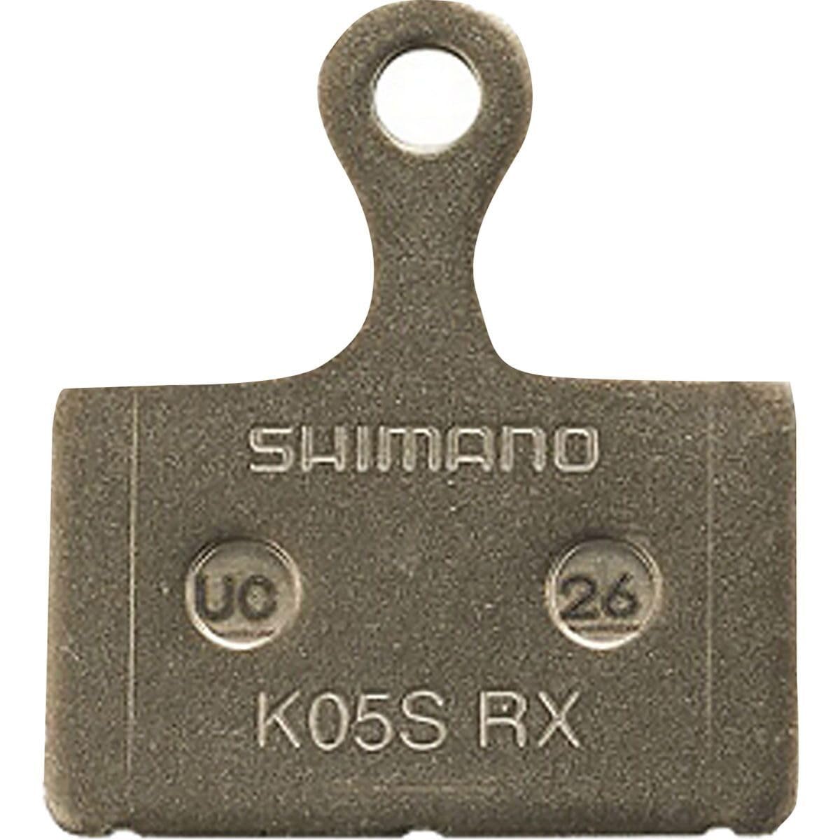 SHIMANO K05S-RX Disc Brake Pad and Spring - Resin Compound, Stainless Steel Back Plate, One Pair