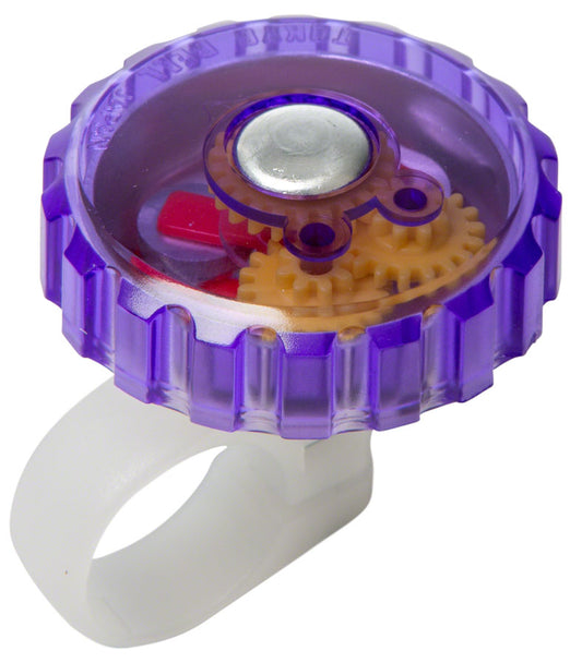 Mirrycle Incredibell Jellibell Bicycle Bell (Purple), Fits 21.0 to 22.5 mm