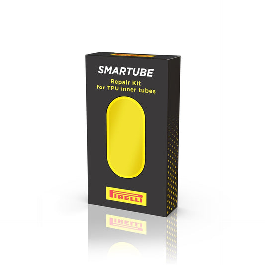 Pirelli Smartube Patch Kit, 10 Patches w/Glue, Yellow, Black Valve
