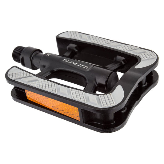 Sunlite City Non-Slip Pedals, 9/16", Black/Gray