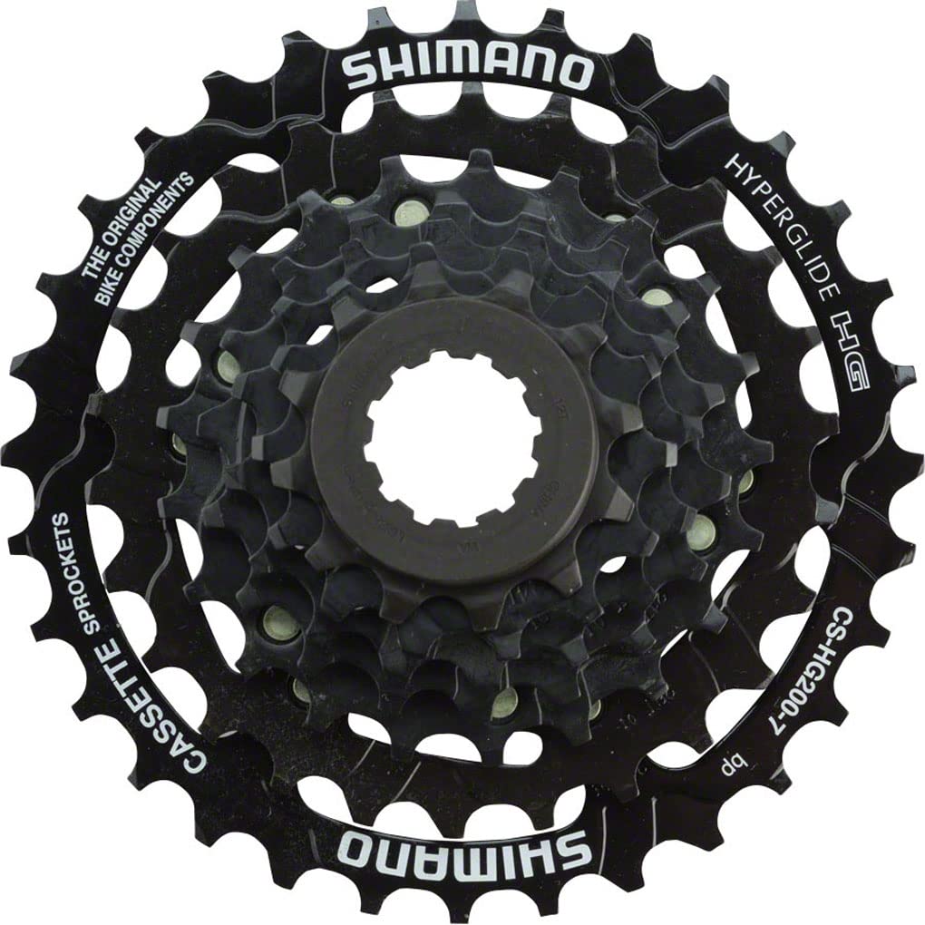SHIMANO Tourney CS-HG200 Cassette - 7 Speed, 12-32t, Black