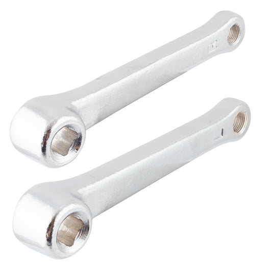 Sunlite Unicycle Cotterless Steel Crank Arm Set, 6", Silver