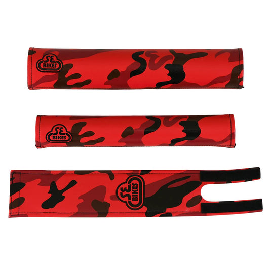 SE BIKES FRAME PADSET FRAME PROTECTOR CAMO RED