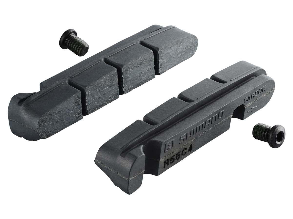 SHIMANO R55C4 Carbon Rim Bicycle Brake Pad Inserts - 2 Pairs - Y8L298072