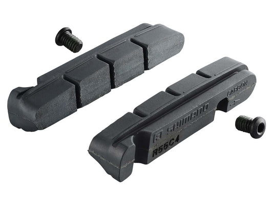 SHIMANO R55C4 Carbon Rim Bicycle Brake Pad Inserts - 2 Pairs - Y8L298072