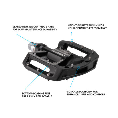 Shimano PEDAL, PD-GR500, BLACK