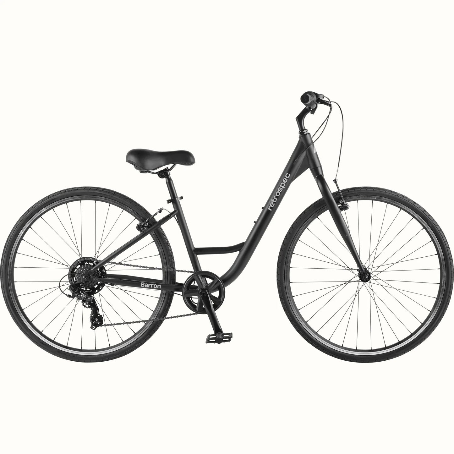 Retrospec Barron Comfort Hybrid Bike - Step Through 7 Speed