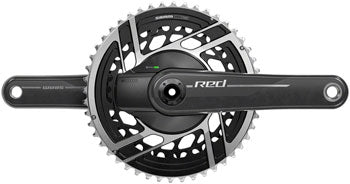 SRAM RED AXS Power Meter Crankset - 2x 12-Speed, 8-Bolt Direct Mount, DUB Spindle Interface, Natural Carbon, E1