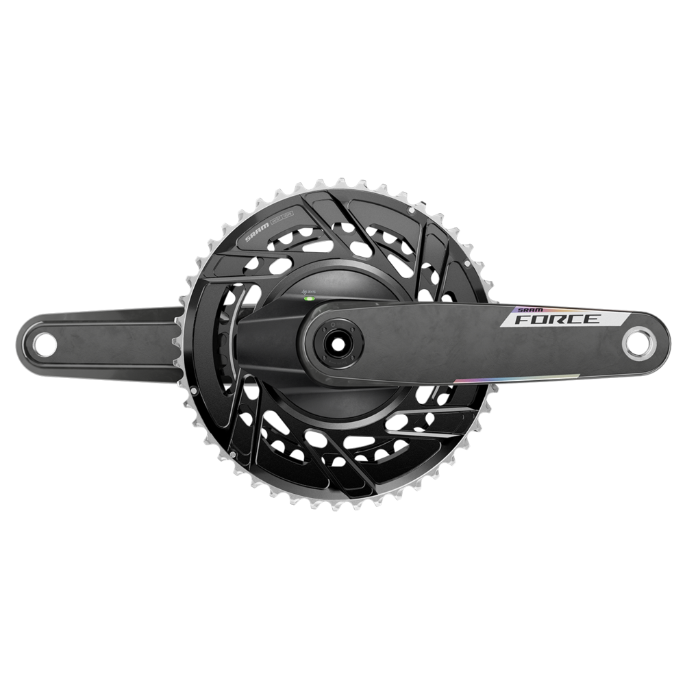 SRAM Force AXS Power Meter Crankset - 12-Speed, Thread Mount, 8-Bolt PM Spider, DUB Spindle, Carbon, E1